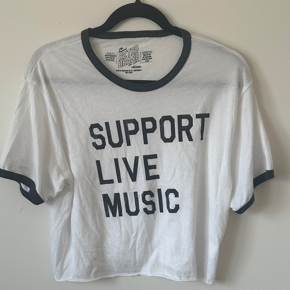 Retro Brand White Graphic Tee